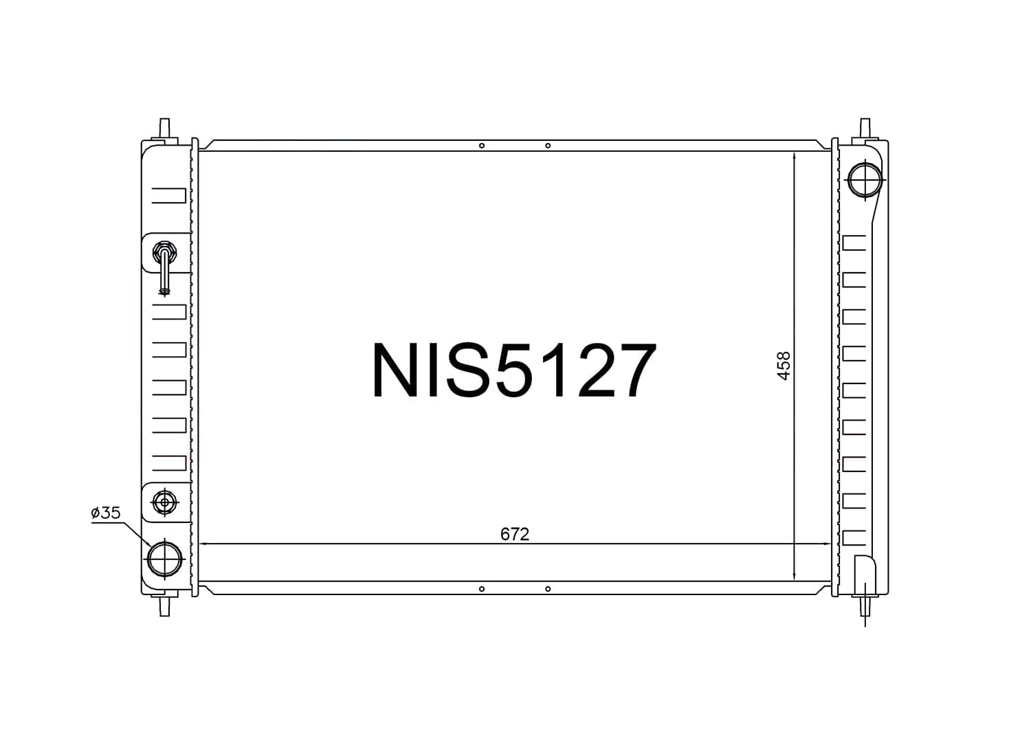 Fenix Cooling Radiator Nissan Murano Z51 & Elgrand E52 Petrol 2009-2022 SR