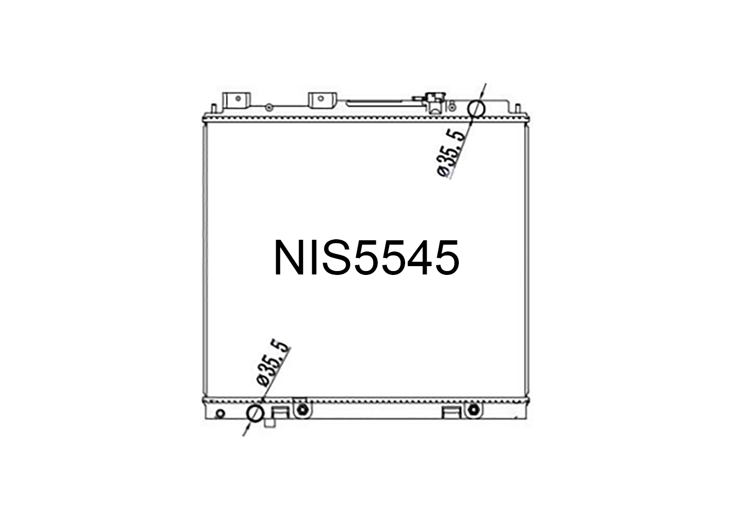 Fenix Cooling Radiator Nissan Navara D40 V6 Diesel 2004-2013 SR