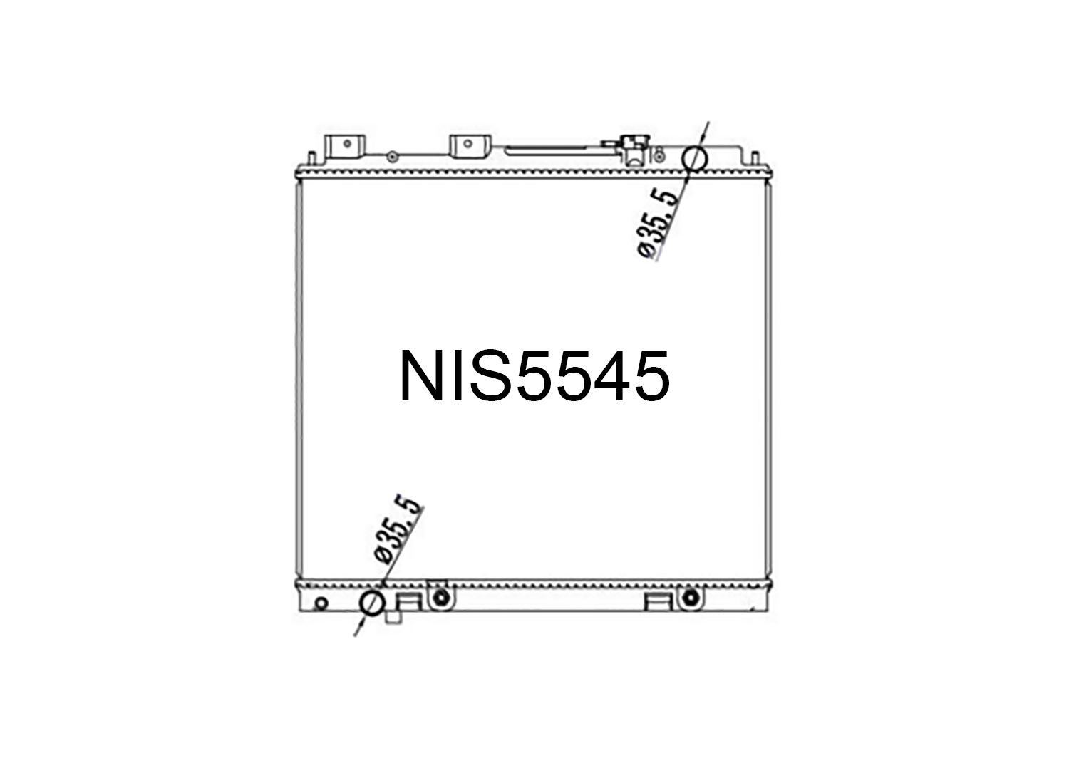 Fenix Cooling Radiator Nissan Navara D40 V6 Diesel 2004-2013 SR