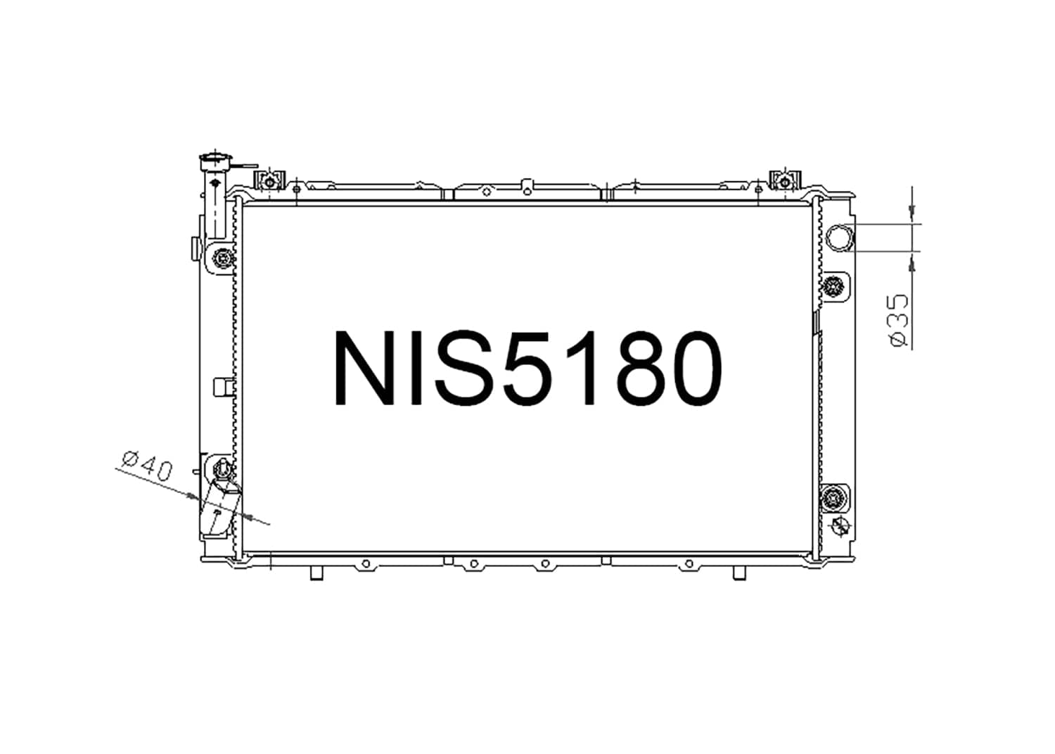 Fenix Cooling Radiator Nissan Patrol / Safari GQ Y60 Diesel 1987-1997 SR