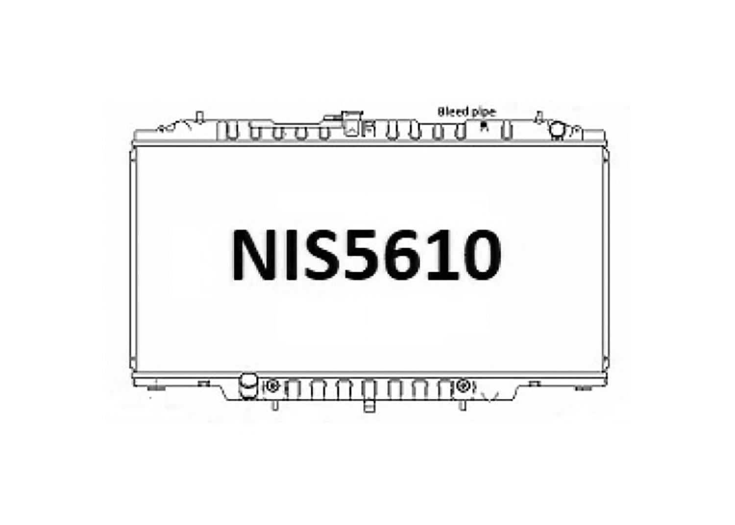 Fenix Cooling Radiator Nissan Patrol / Safari GU Y61 4.2L Diesel 1997-2002 [With Bleed Pipe] SR