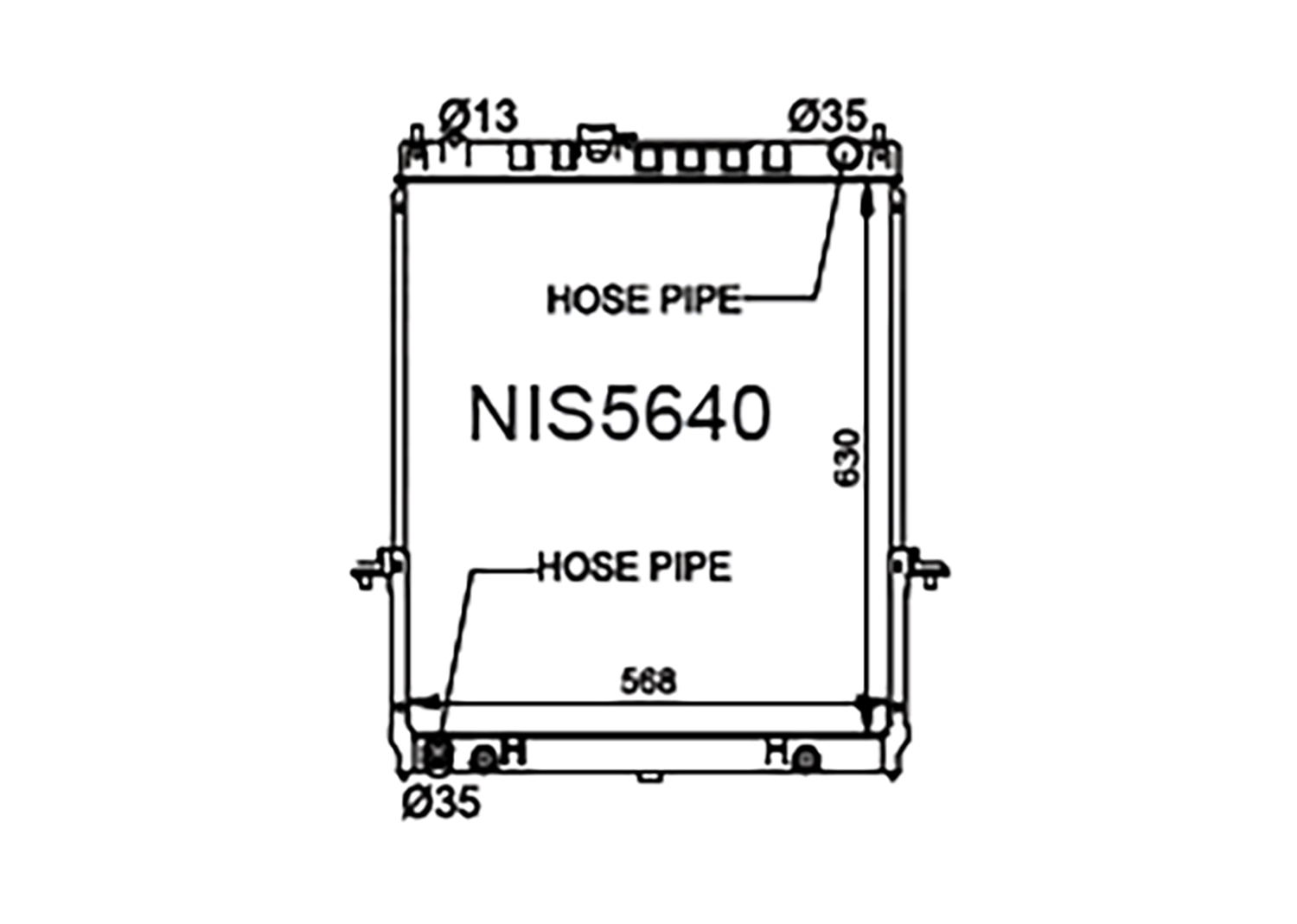 Fenix Cooling Radiator Nissan Patrol / Safari GU Y61 4.2L Diesel 2002-2016 [With Bleed Pipe] SR