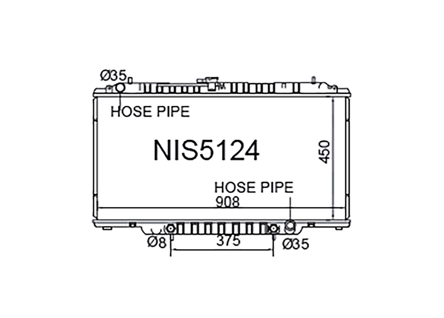 Fenix Cooling Radiator Nissan Patrol / Safari GU Y61 4.5L Petrol 1997-2002 [No Bleed Pipe] SR
