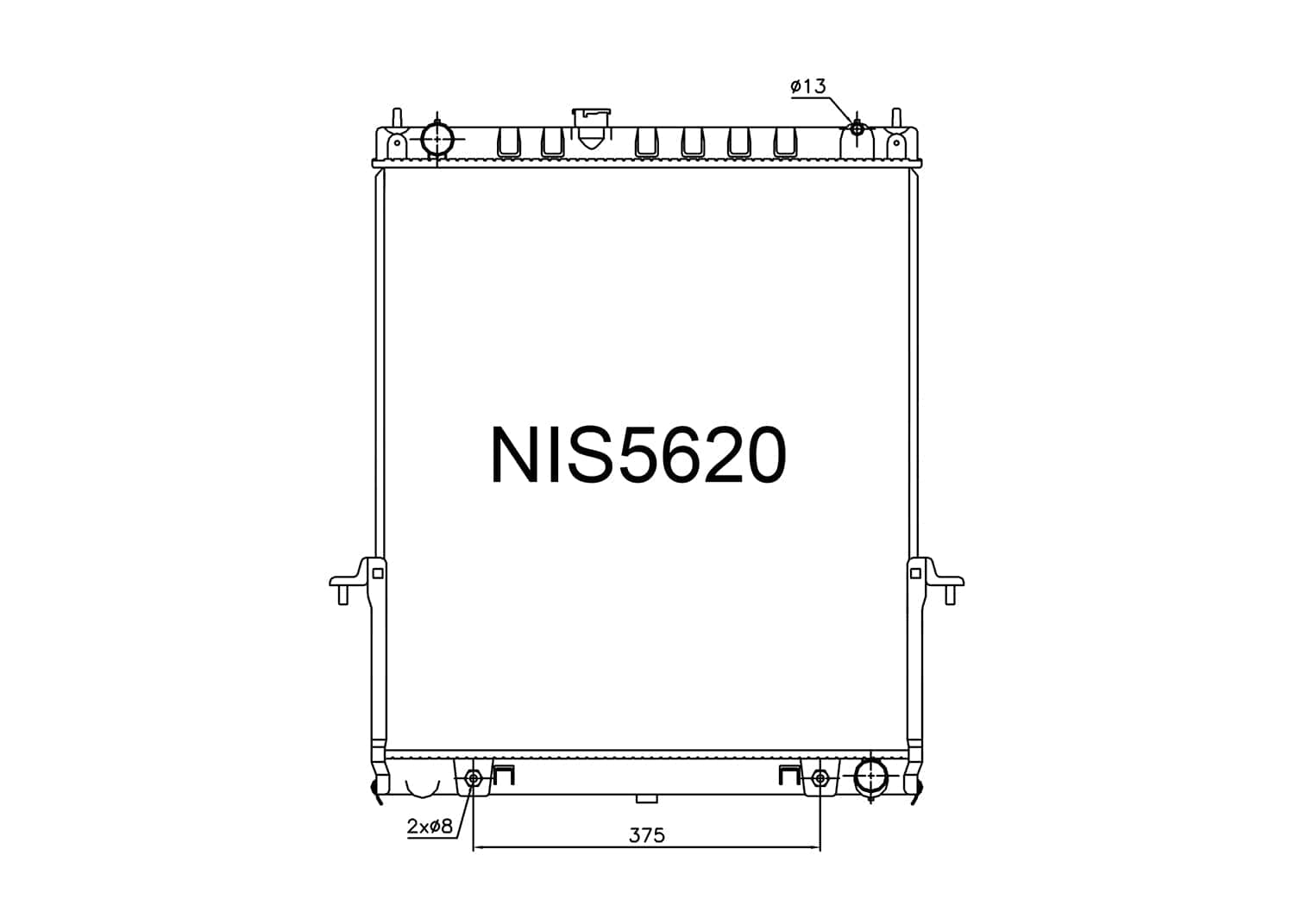 Fenix Cooling Radiator Nissan Patrol / Safari GU Y61 4.5L Petrol 2002-2016 [With Bleed Pipe] SR