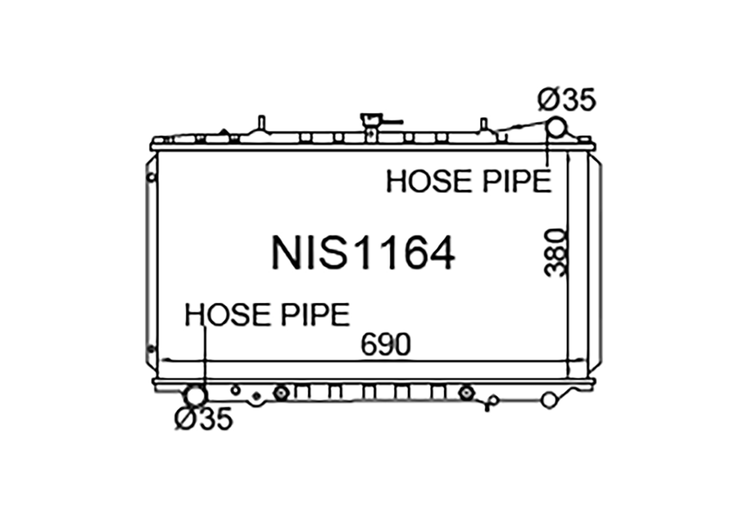 Fenix Cooling Radiator Nissan Pintara / Bluebird U12 & Prairie M11 Petrol 1987-1993 SR