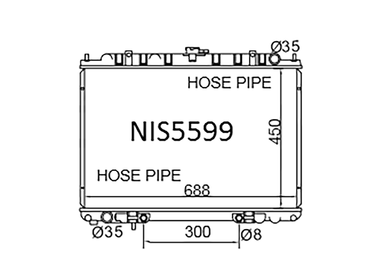 Fenix Cooling Radiator Nissan Presage U30 / Liberty M12 / R'Nessa N30 / Bassara JU30 Petrol 1997-2004 SR