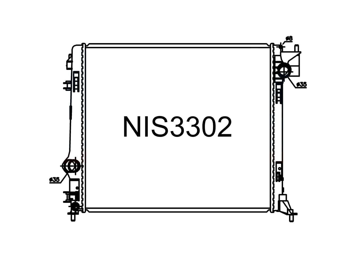 Fenix Cooling Radiator Nissan Qashqai J11 2.0L Petrol & 1.5L Diesel 2013- SR