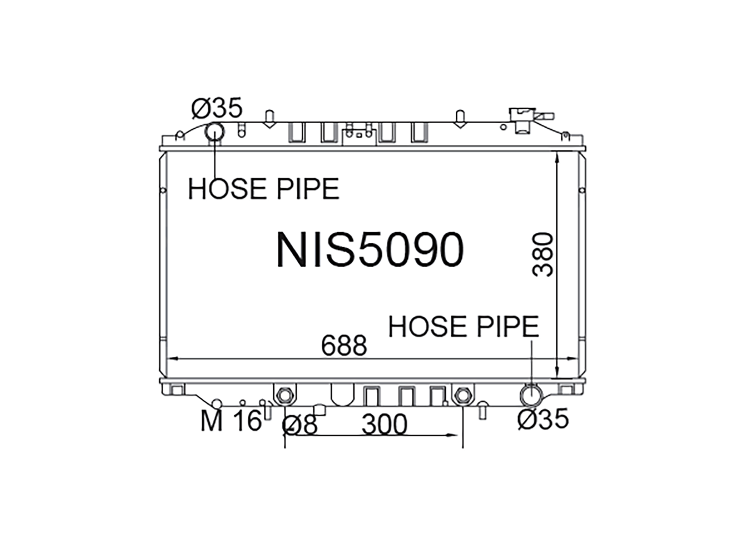 Fenix Cooling Radiator Nissan Serena / Largo C23 1991-2000 [Short Core] SR