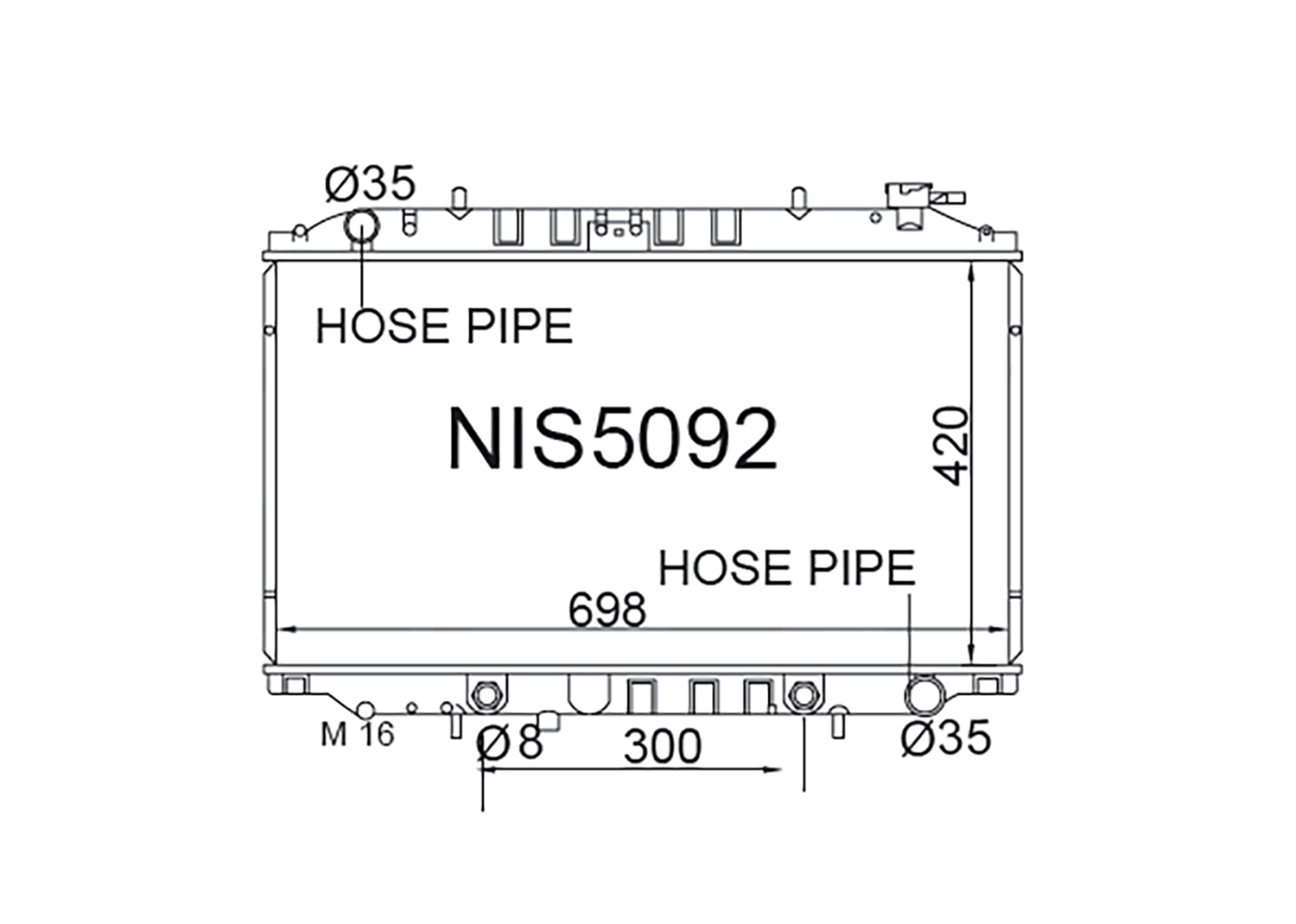 Fenix Cooling Radiator Nissan Serena / Largo C23 1991-2000 [Tall Core] SR