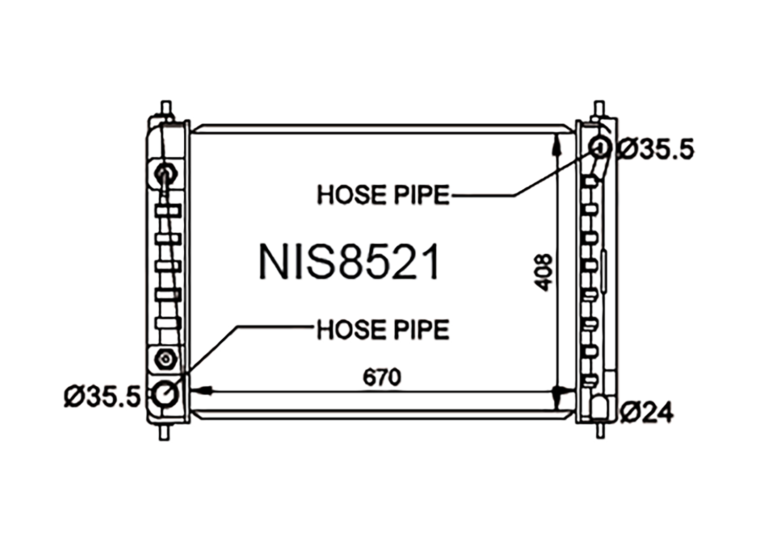 Fenix Cooling Radiator Nissan Teana J32 2008-2013 SR