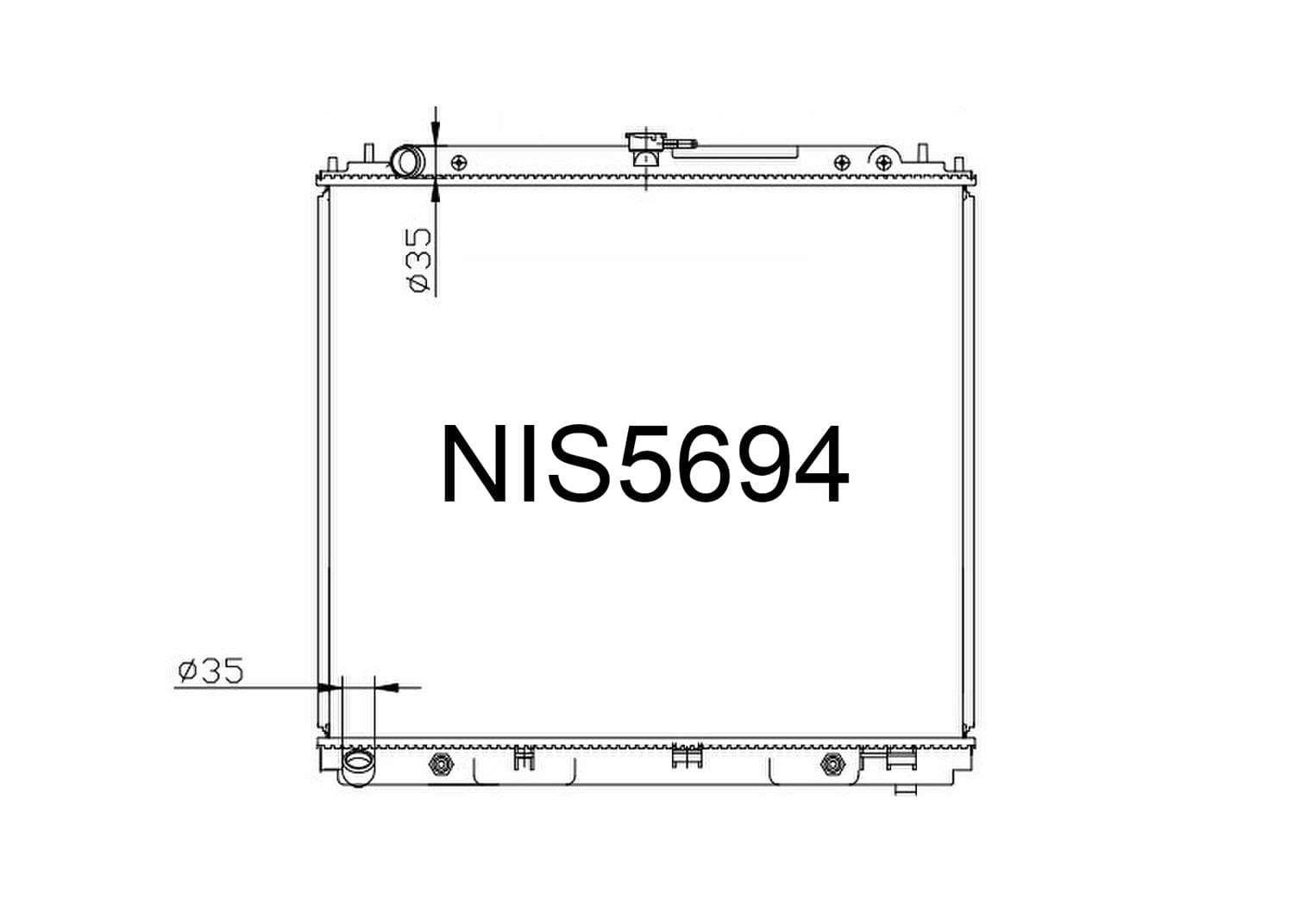 Fenix Cooling Radiator Nissan Terrano / Pathfinder R51 & Navara D40 2.5L Diesel 2004-2013 [Spain] SR