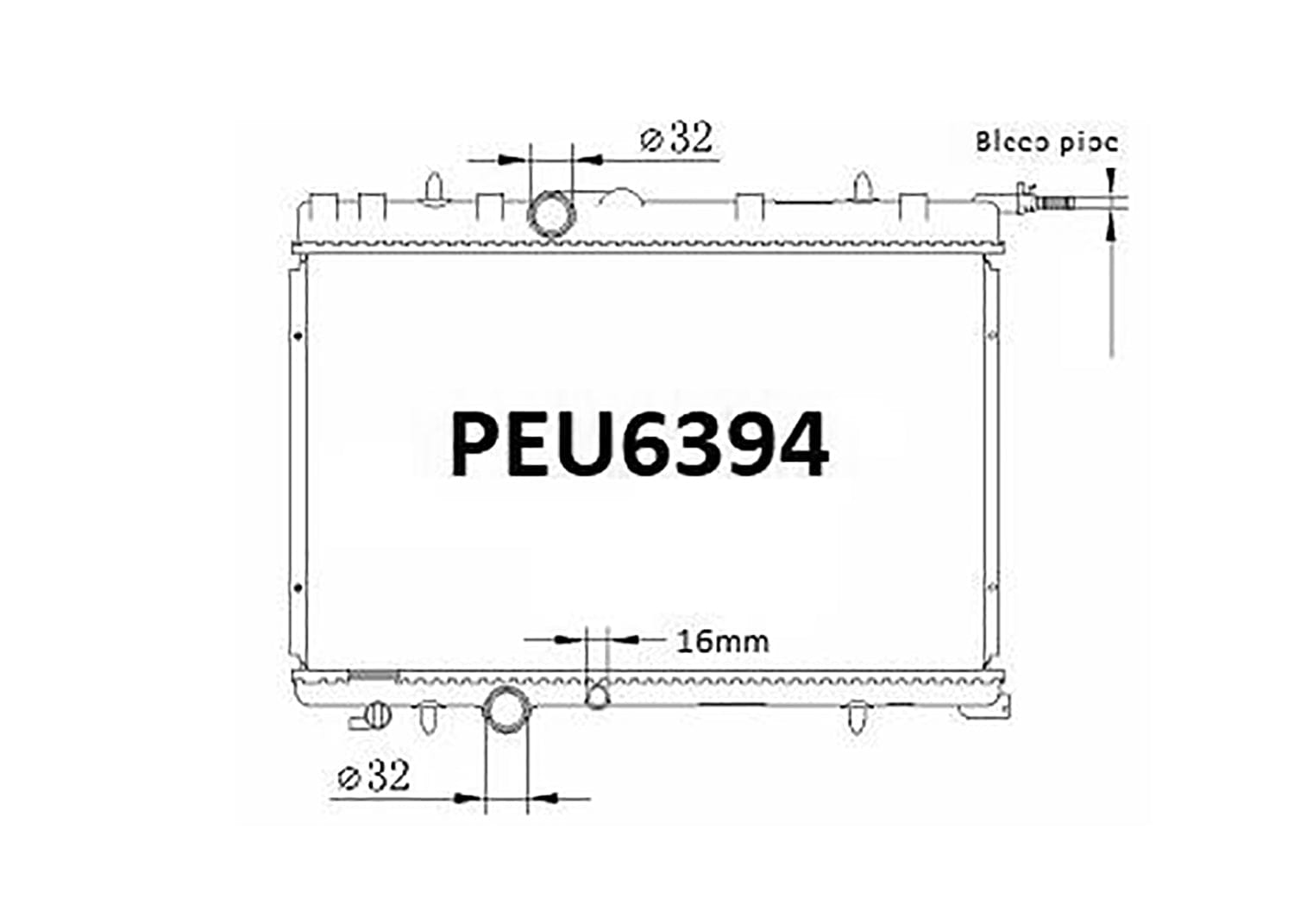 Fenix Cooling Radiator Peugeot 206 & 307 Petrol 2001-2012 SR