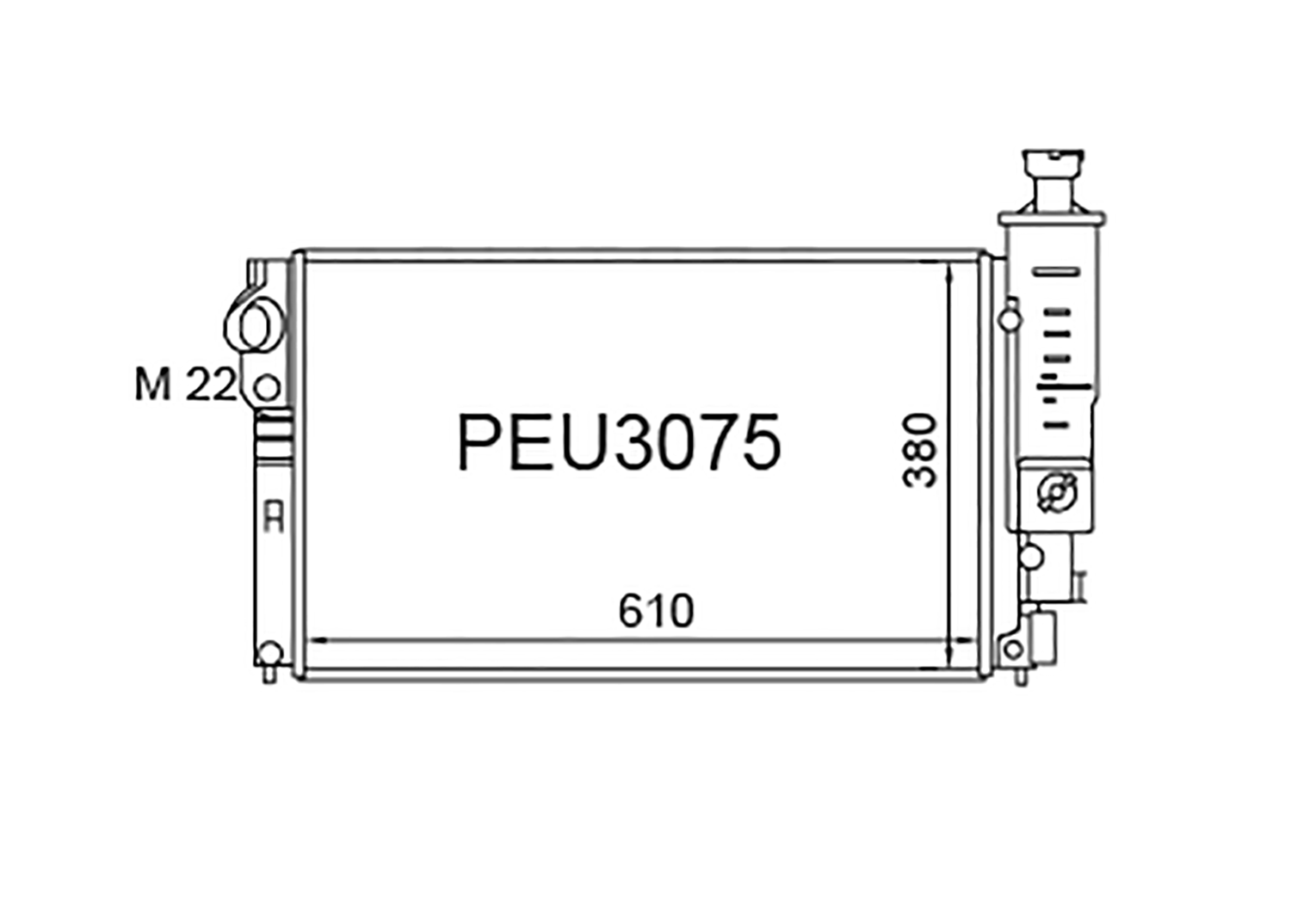 Fenix Cooling Radiator Peugeot 405 1992-1997 [32mm Pipes] SR