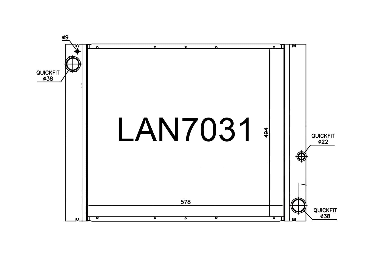 Fenix Cooling Radiator Range Rover [L322] 3.0L Diesel 2002-2006 SR