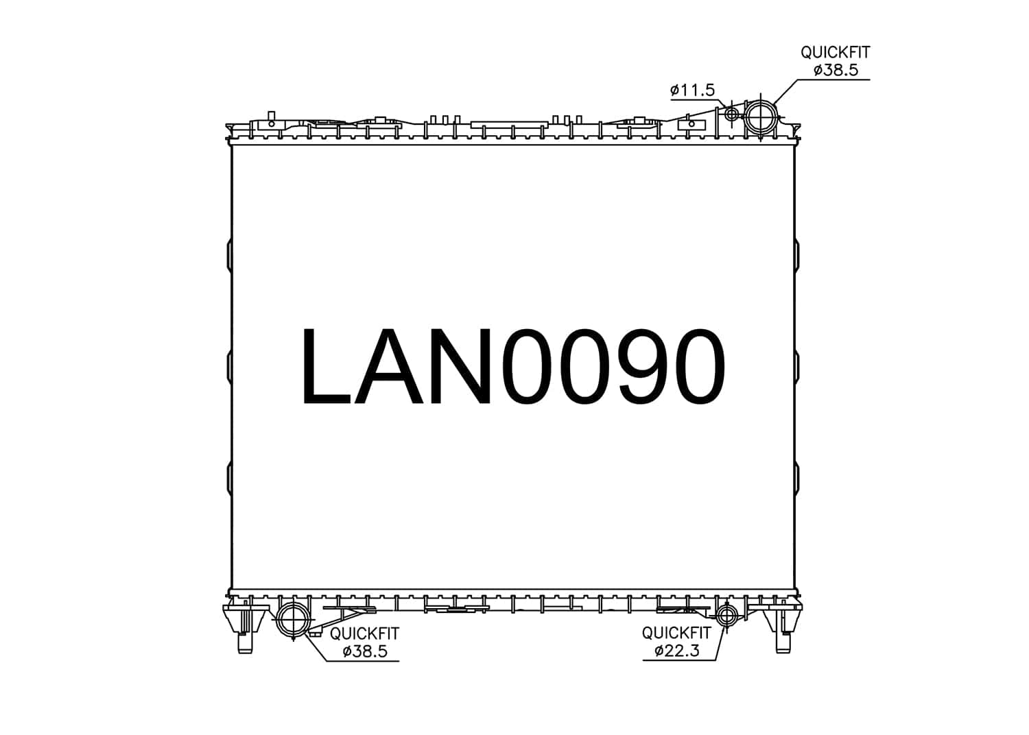 Fenix Cooling Radiator Range Rover [L405] & Sport [L494] / Discovery 5 [L462] / 2012- (PETROL & DIESEL) SR