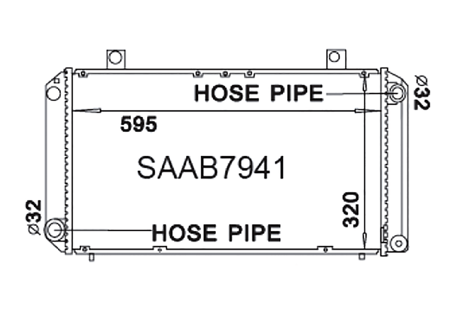 Fenix Cooling Radiator Saab 900 Petrol 1986-1994 SR