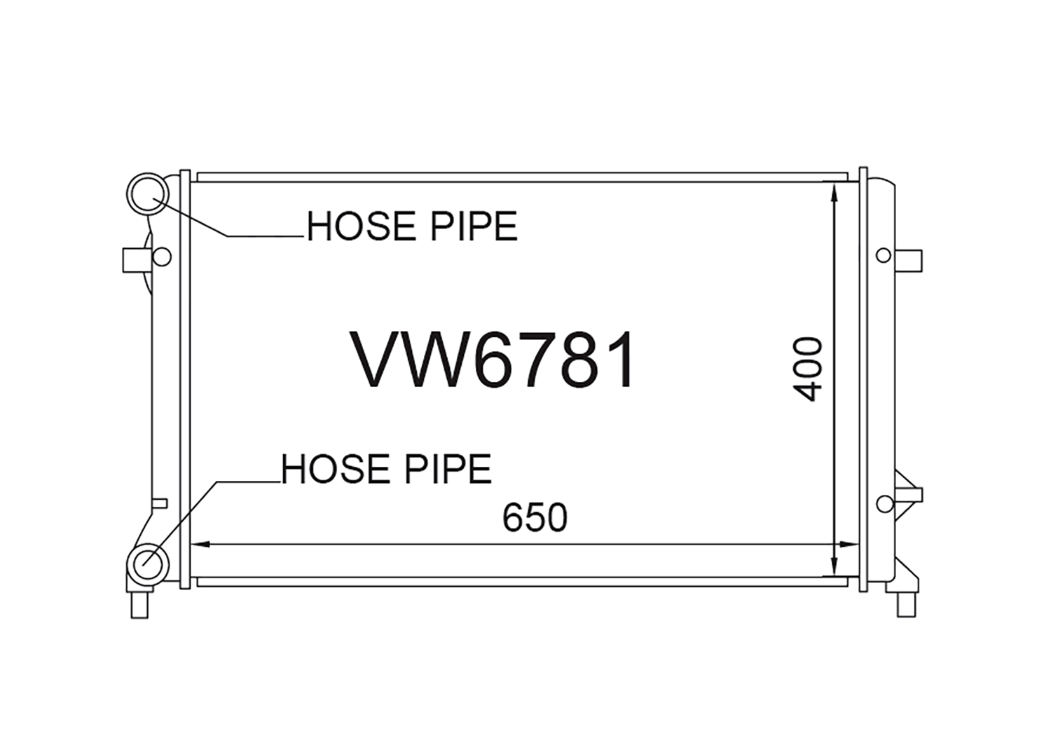 Fenix Cooling Radiator Skoda Octavia II 1Z 1.6L & 2.0L Petrol 2007-2013 SR