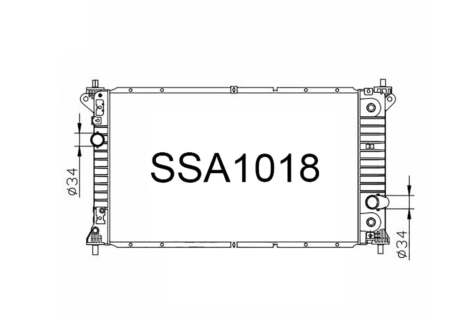 Fenix Cooling Radiator Ssangyong Korando C200 2010-2019 SR