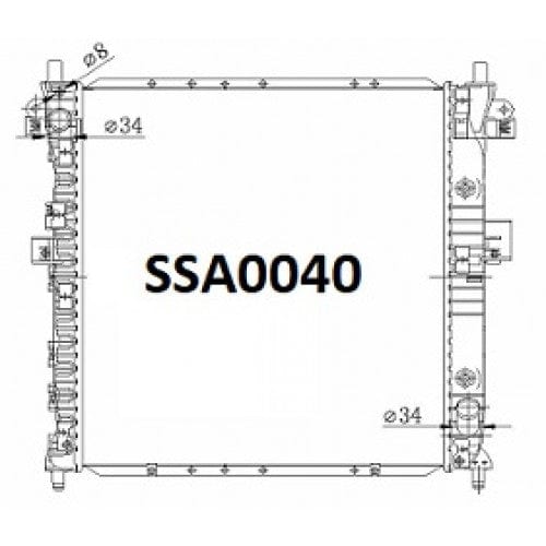Fenix Cooling Radiator Ssangyong Kyron / Actyon Diesel 2006-2011 SR