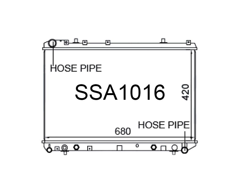 Fenix Cooling Radiator Ssangyong Musso Diesel 1996-2002 SR