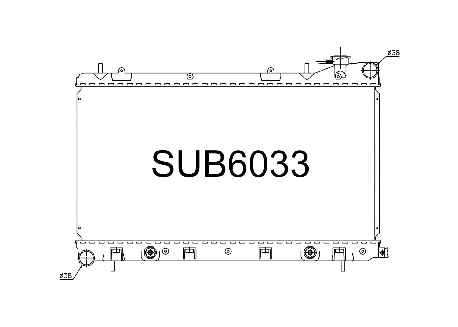 Fenix Cooling Radiator Subaru Forester SG 2.0L & 2.5L Petrol 2002-2008 [Non-Turbo] SR