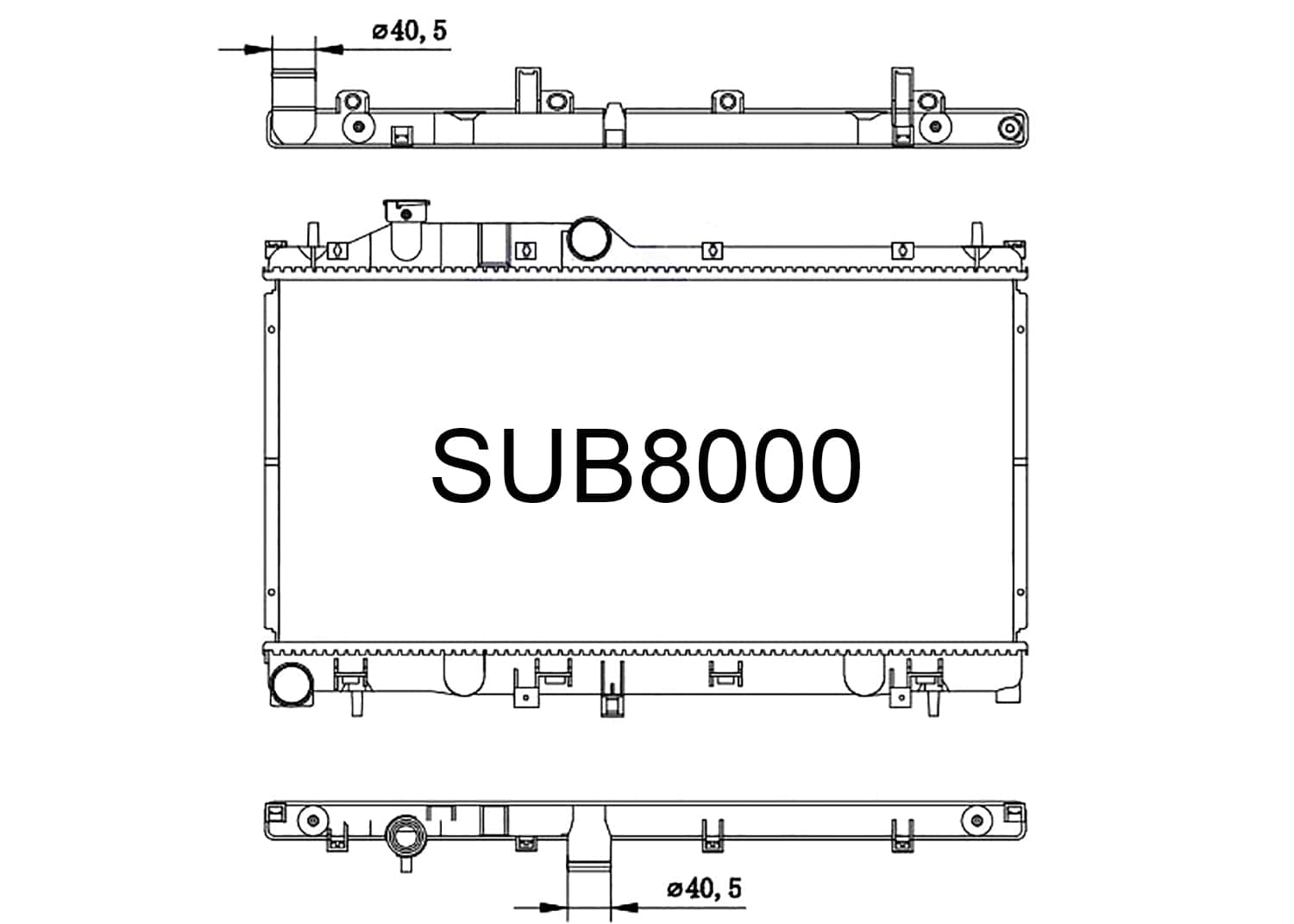 Fenix Cooling Radiator Subaru Forester SH, Impreza GH / GR / GJ / GP Legacy BL / BP 2003-2017 [Non-Turbo] SR