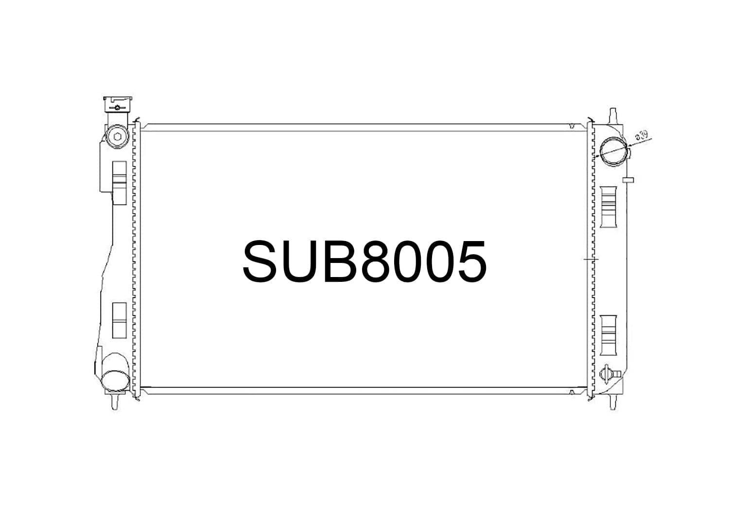 Fenix Cooling Radiator Subaru Impreza FK / GT & XV / Crosstrek GT 2.0L Petrol 2017- SR