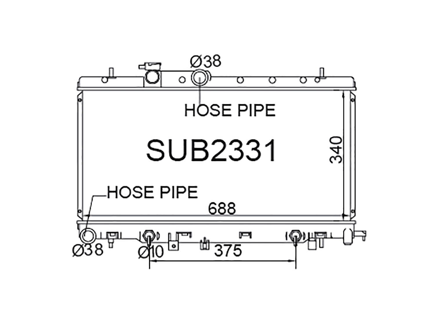 Fenix Cooling Radiator Subaru Impreza GD / GG & Legacy BE / BH 2000-2007 [Non-Turbo] SR