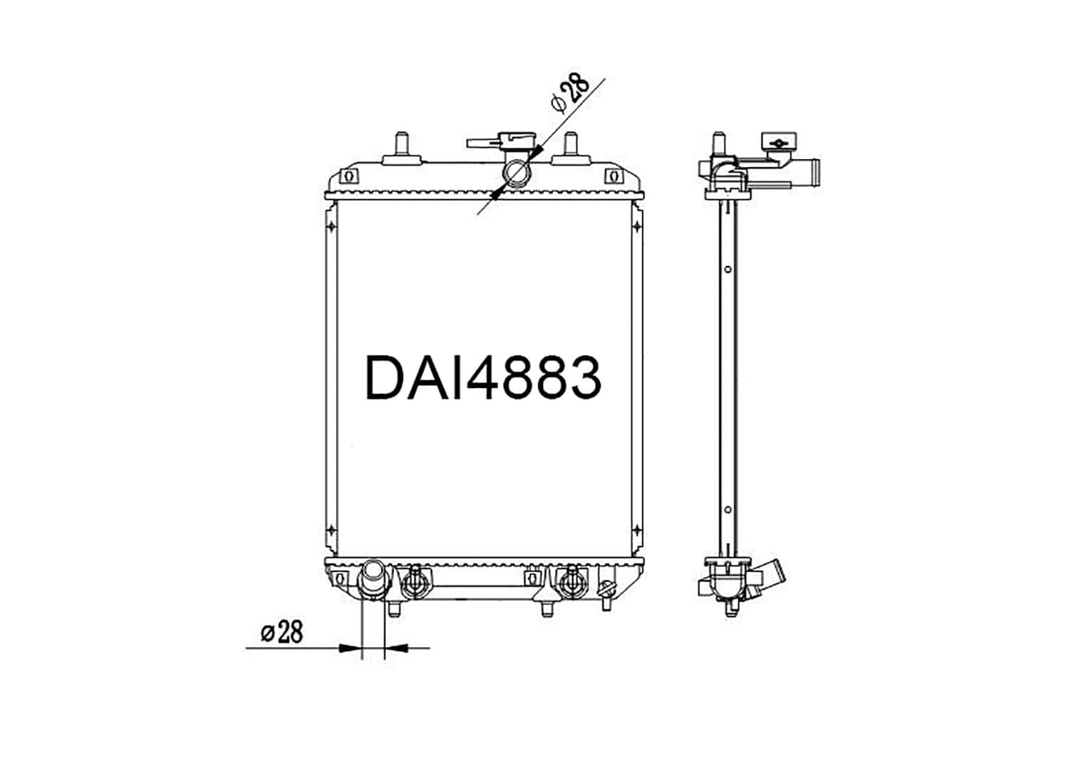 Fenix Cooling Radiator Subaru Justy 1.0L Petrol 2007-2011 [EFI] SR