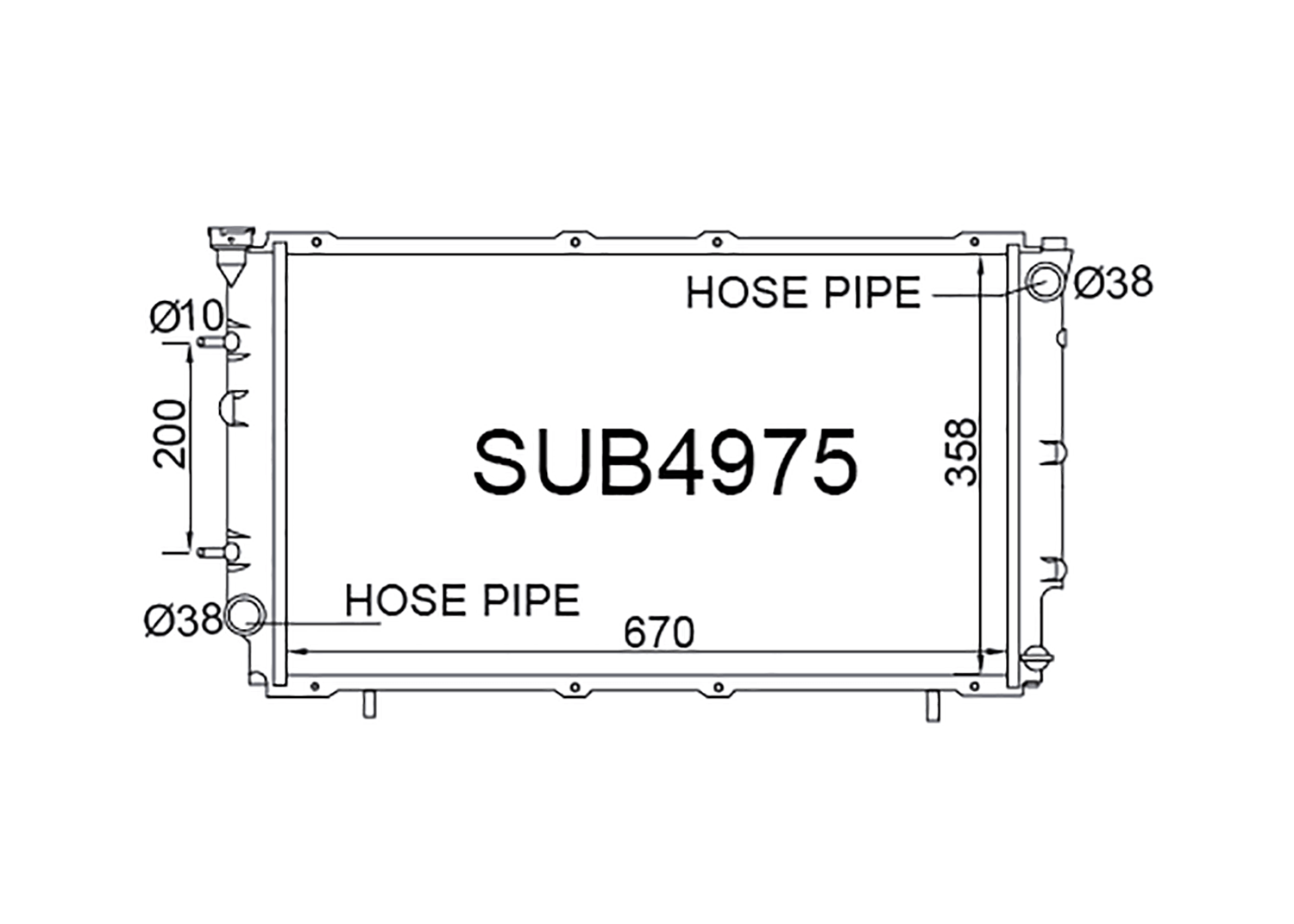 Fenix Cooling Radiator Subaru Legacy BC / BJ / BF 1.8L & 2.0L Petrol 1989-1994 [Non-Turbo] SR