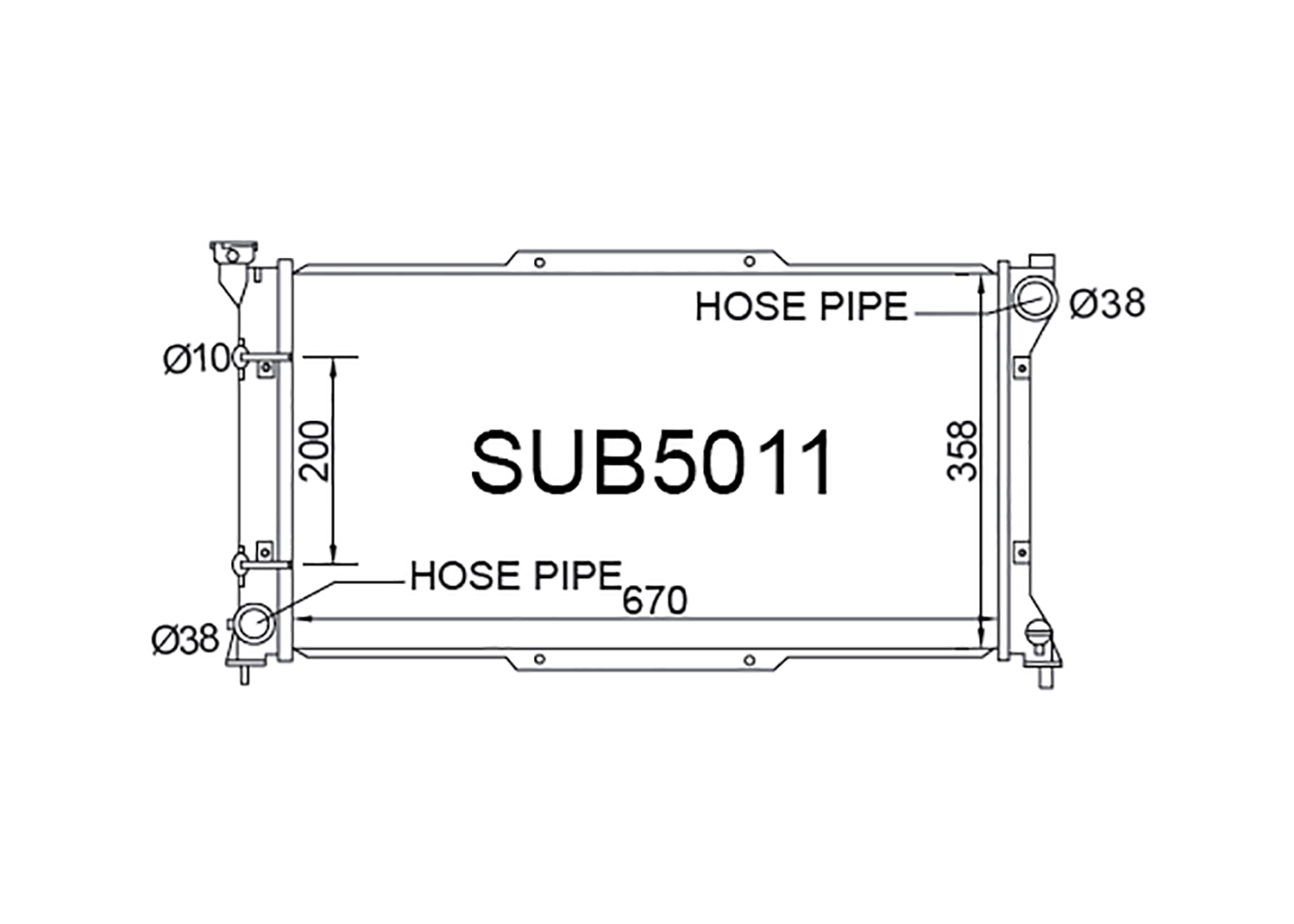 Fenix Cooling Radiator Subaru Legacy & Outback BD / BG / BK 1994-1998 [Non-Turbo] SR
