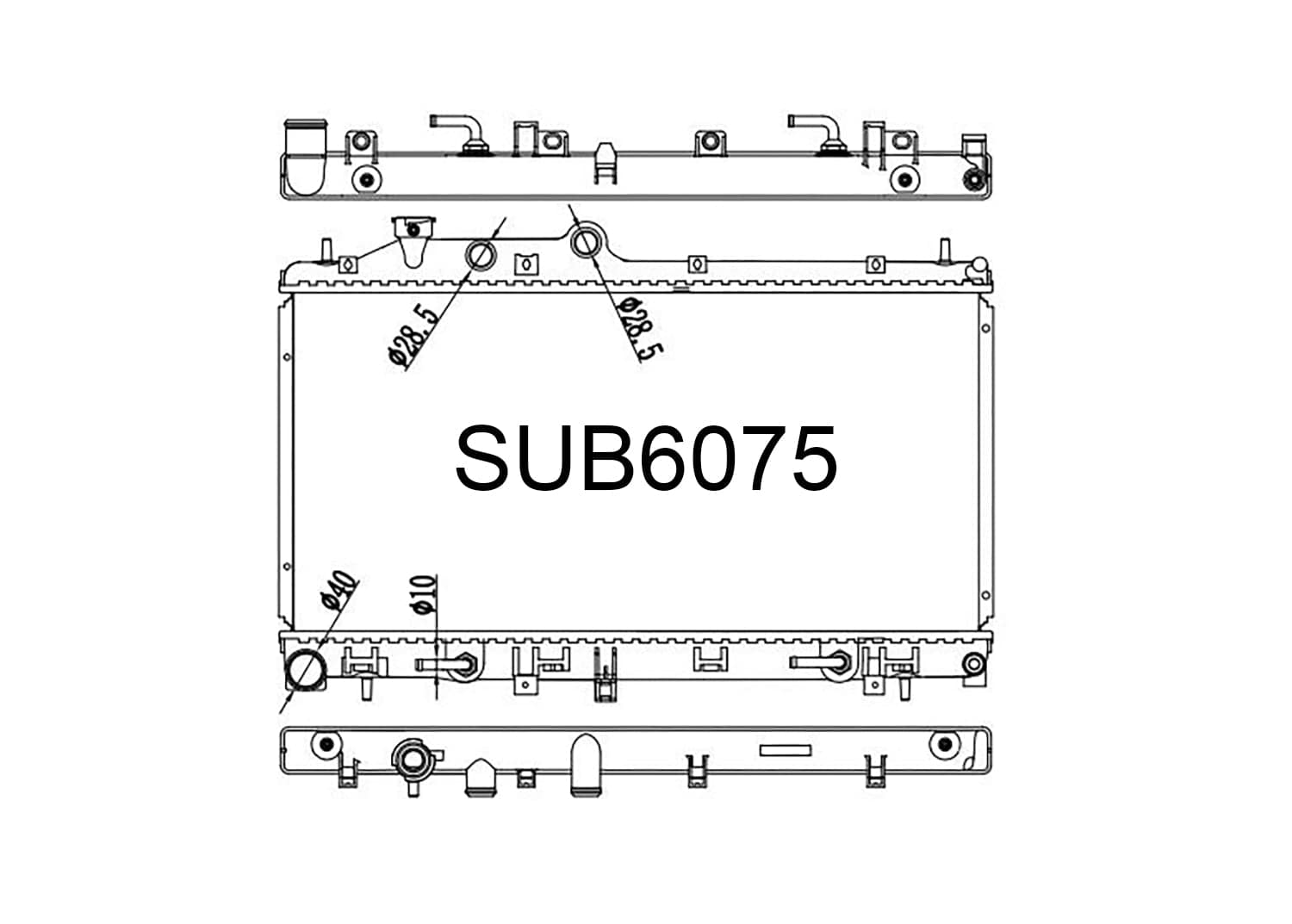 Fenix Cooling Radiator Subaru Legacy & Outback BR 2.0L Diesel 2009-2014 SR