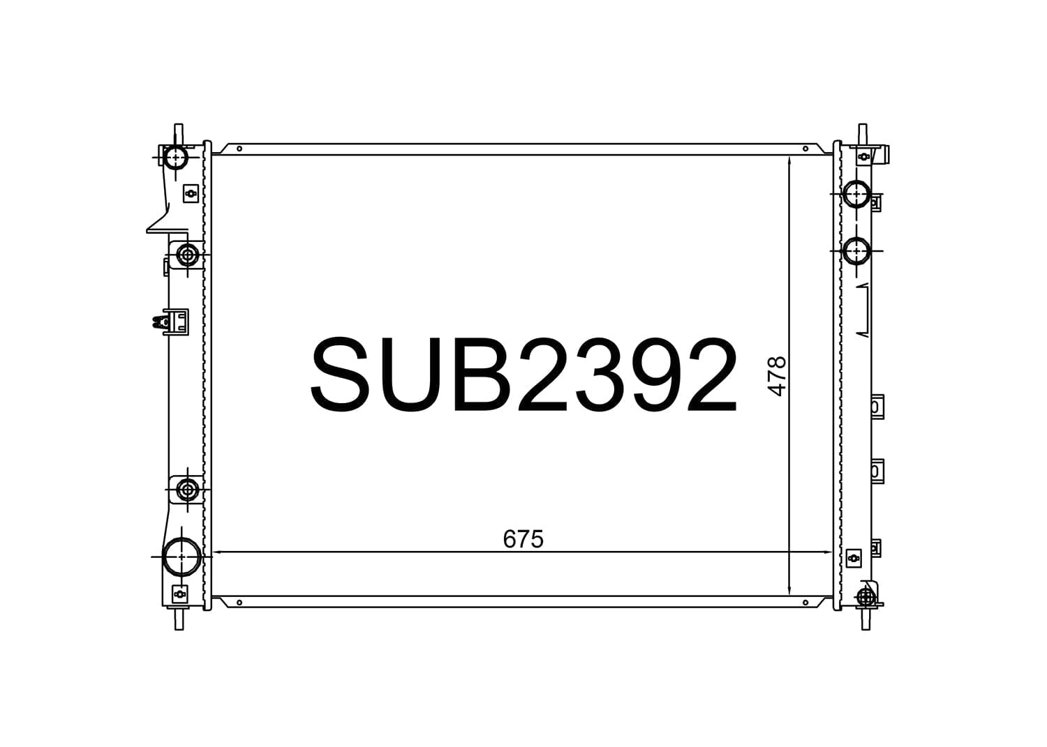 Fenix Cooling Radiator Subaru Tribeca B9 2006-2014 SR