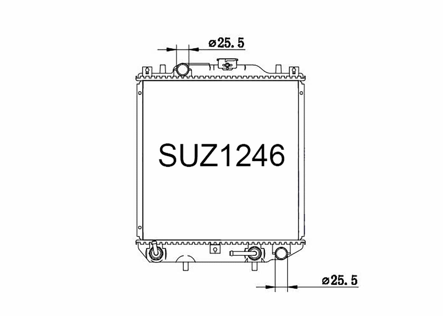 Fenix Cooling Radiator Suzuki Alto 657cc Petrol 1994-1998 SR