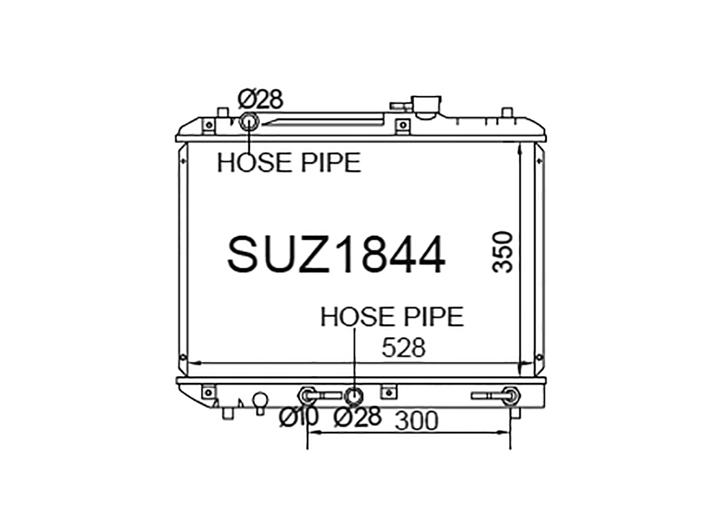 Fenix Cooling Radiator Suzuki Cultus Crescent / Baleno SY 1.5L & 1.6L Petrol 1995-2002 [Narrow] SR