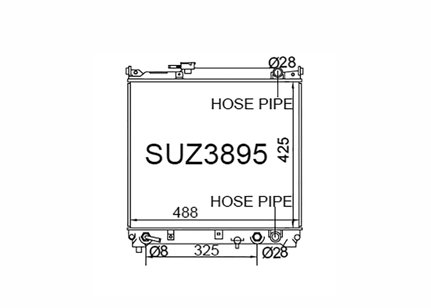 Fenix Cooling Radiator Suzuki Escudo / Grand Vitara FT & GT 1.6L Petrol 1998-2005 [4 Door] SR