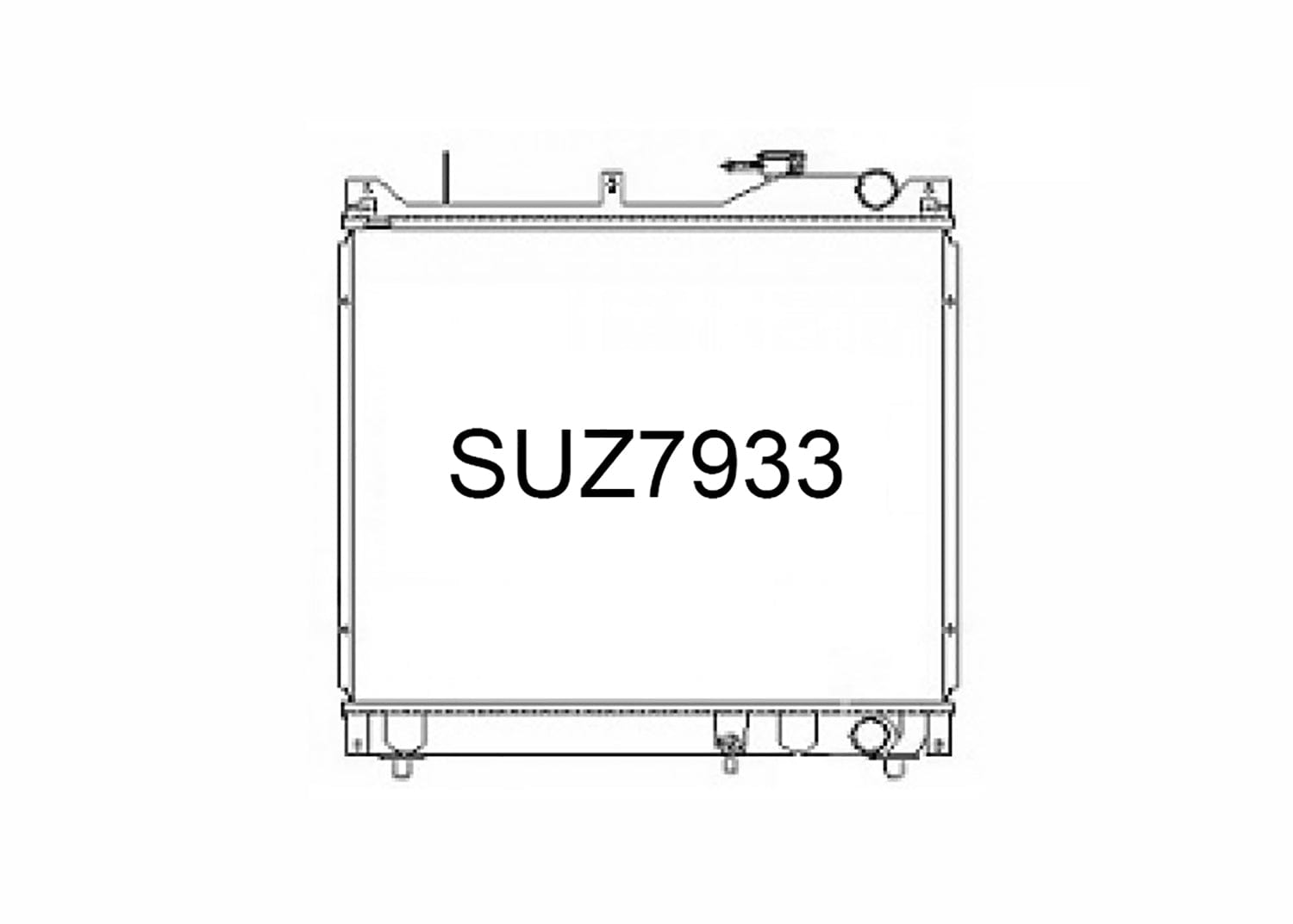 Fenix Cooling Radiator Suzuki Escudo / Grand Vitara FT & GT 1.6L Petrol 1999-2003 [Angled Pipe] SR