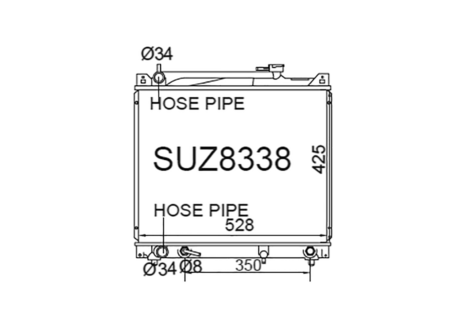 Fenix Cooling Radiator Suzuki Escudo, Vitara & Grand Vitara ET / TA / FT / GT Petrol 1997-2005 SR