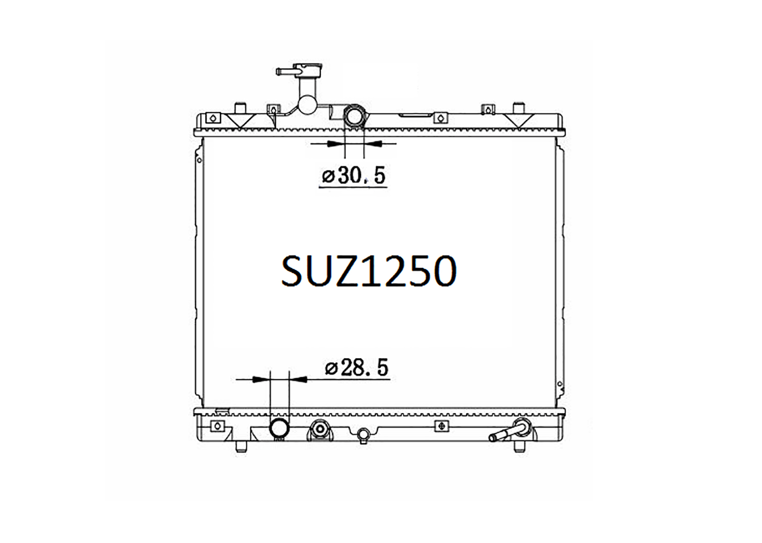 Fenix Cooling Radiator Suzuki Swift FZ / NZ 1.2L Petrol & 1.3L Diesel 2010-2017 SR