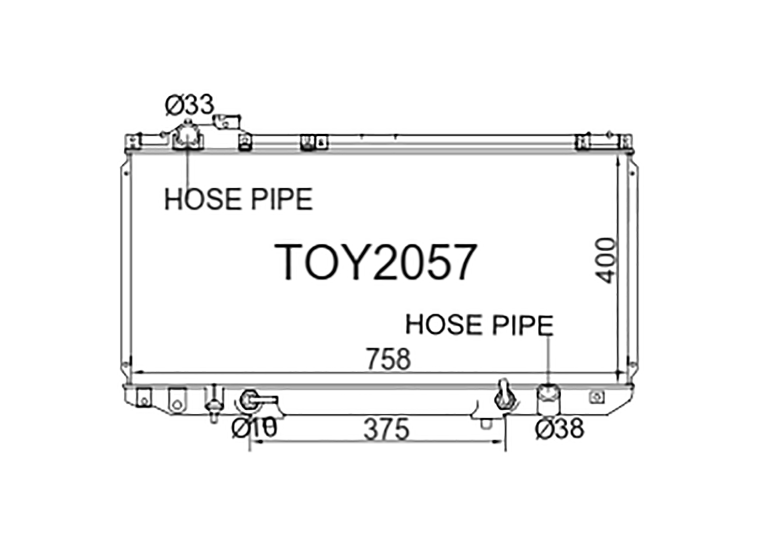 Fenix Cooling Radiator Toyota Aristo JZS140 3.0L Petrol 1991-1997 [Non-Turbo] SR