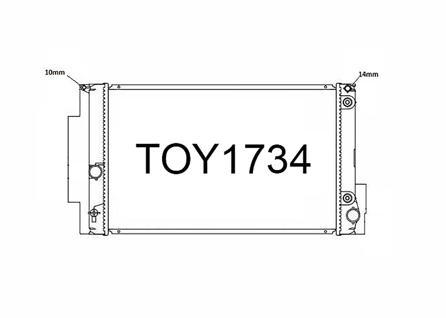 Fenix Cooling Radiator Toyota Auris / Blade E150 & Mark X ZiO ANA10 / ANA15 2.4L Petrol 2006-2013 SR