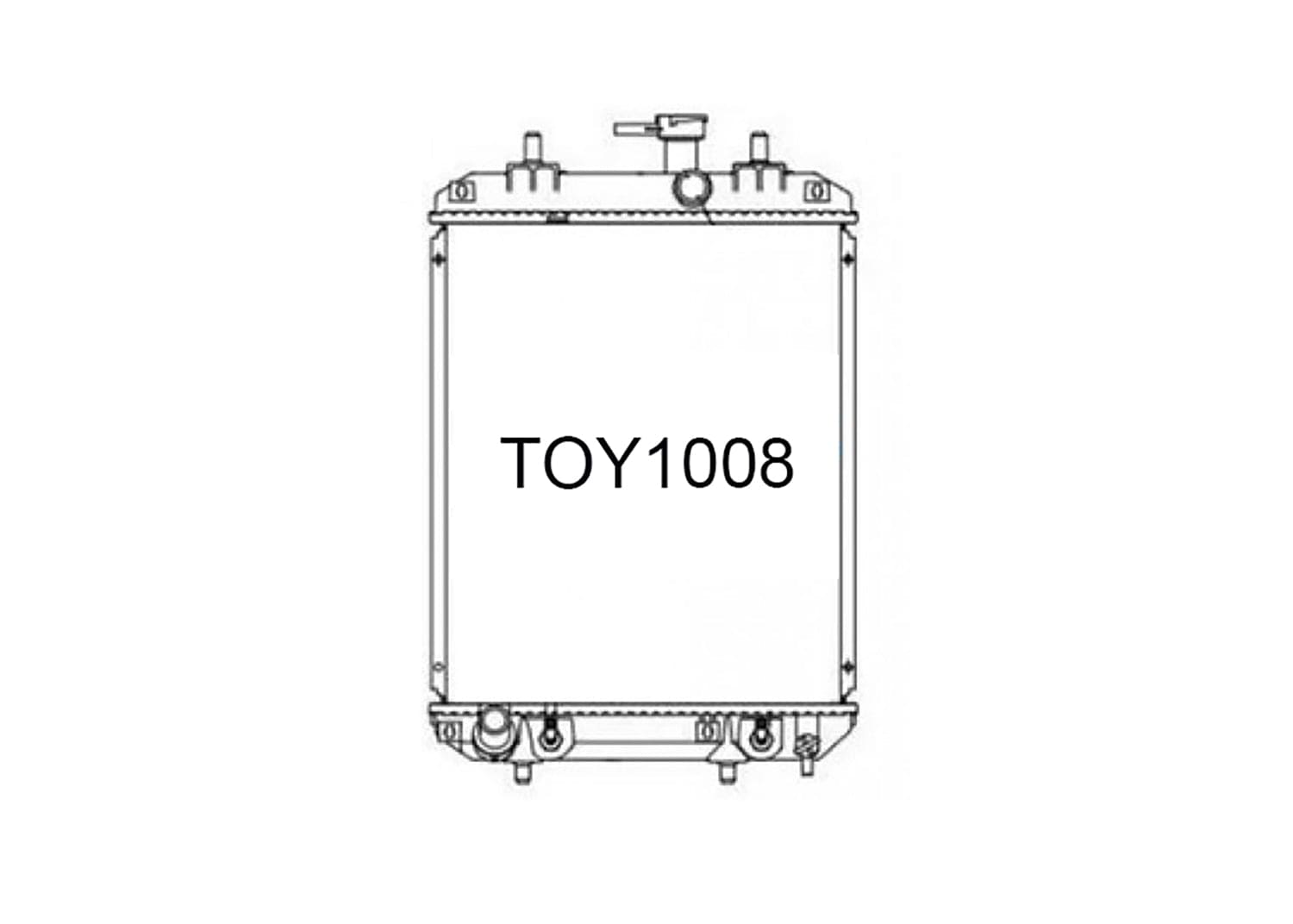 Fenix Cooling Radiator Toyota BB QNC21 1.5L Petrol 2005-2016 SR