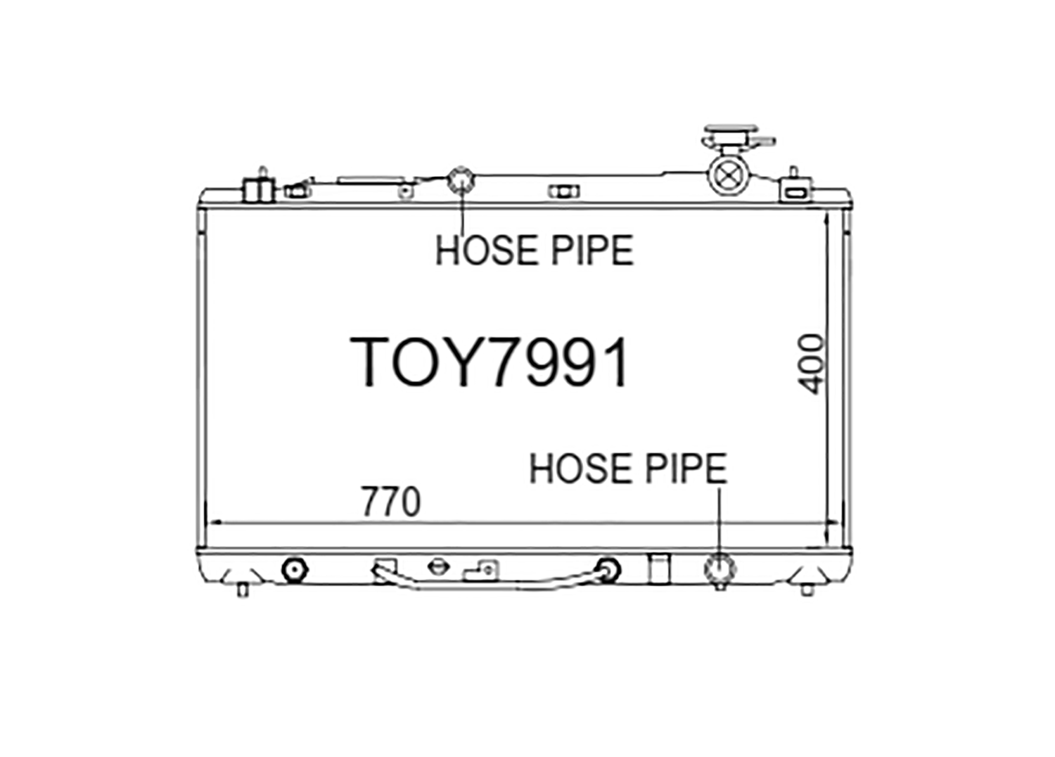 Fenix Cooling Radiator Toyota Camry / Aurion XV40 3.5L Petrol 2006-2012 SR