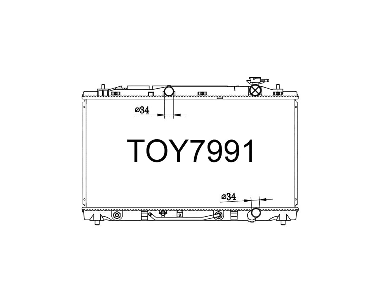 Fenix Cooling Radiator Toyota Camry / Aurion XV40 3.5L Petrol 2006-2012 SR