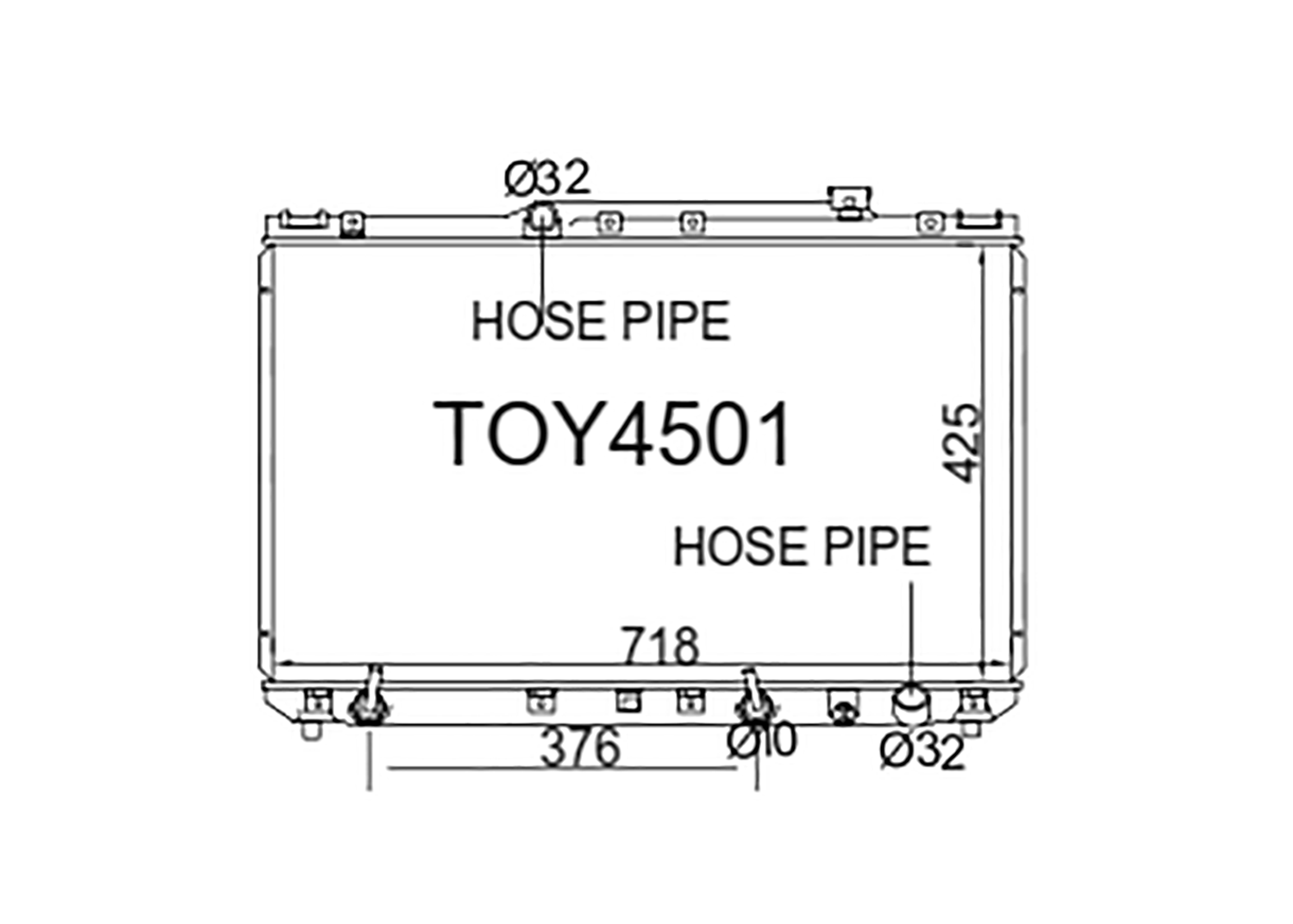 Fenix Cooling Radiator Toyota Camry SXV10 & Scepter SXV15 2.2L Petrol 1991-1997 SR
