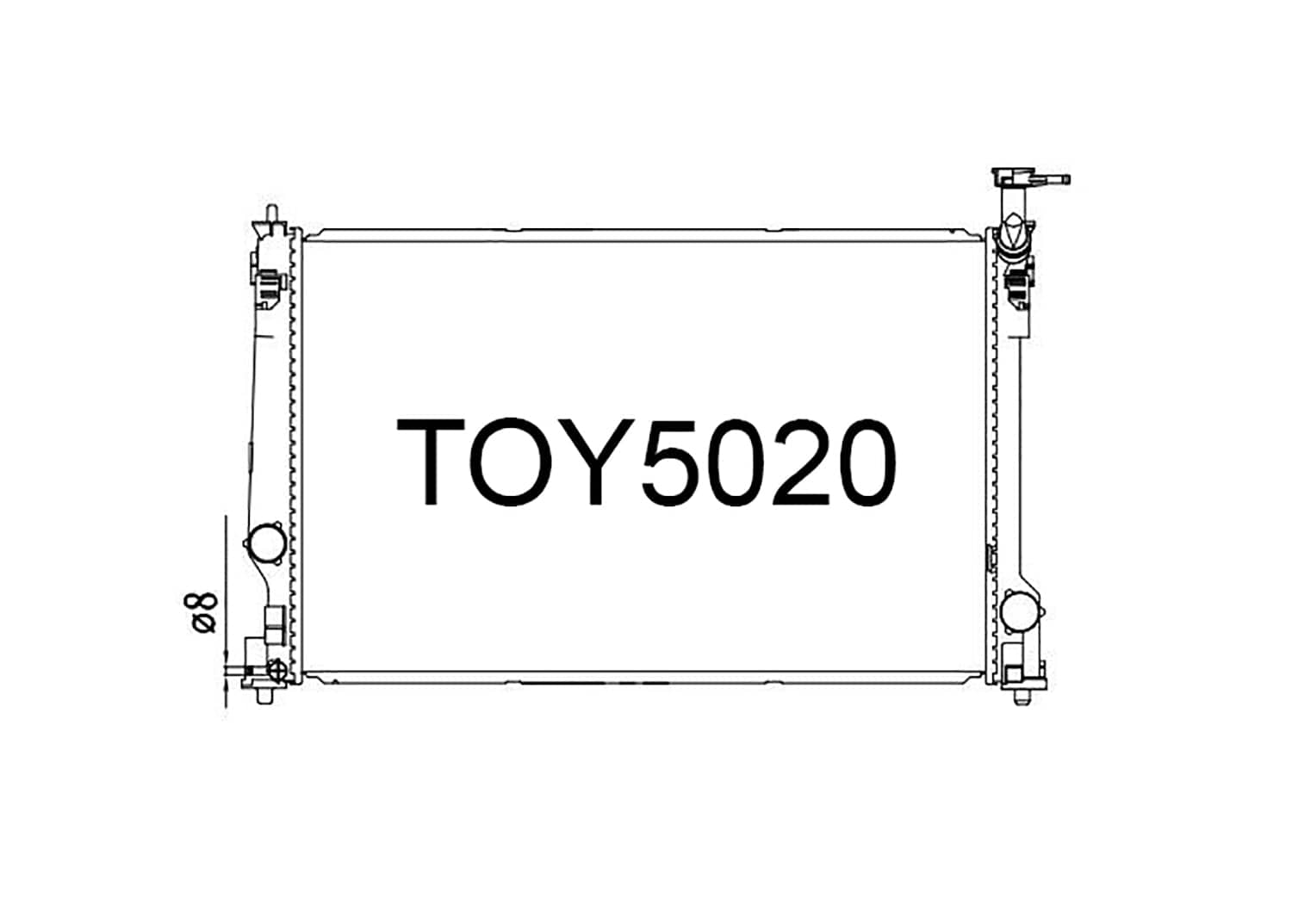 Fenix Cooling Radiator Toyota Camry V70 / Avalon X50 2.5L & 3.5L & RAV4 A50 2.5L 2018-2023 SR