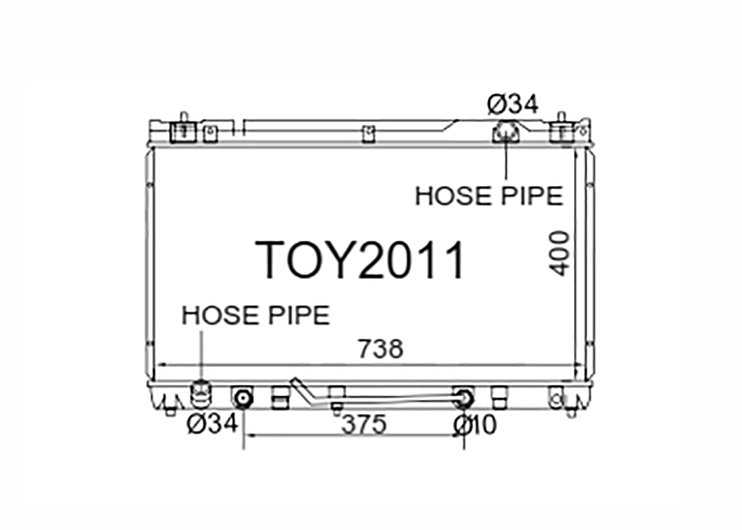 Fenix Cooling Radiator Toyota Camry / Windom MCV30 3.0L Petrol 2001-2006 SR
