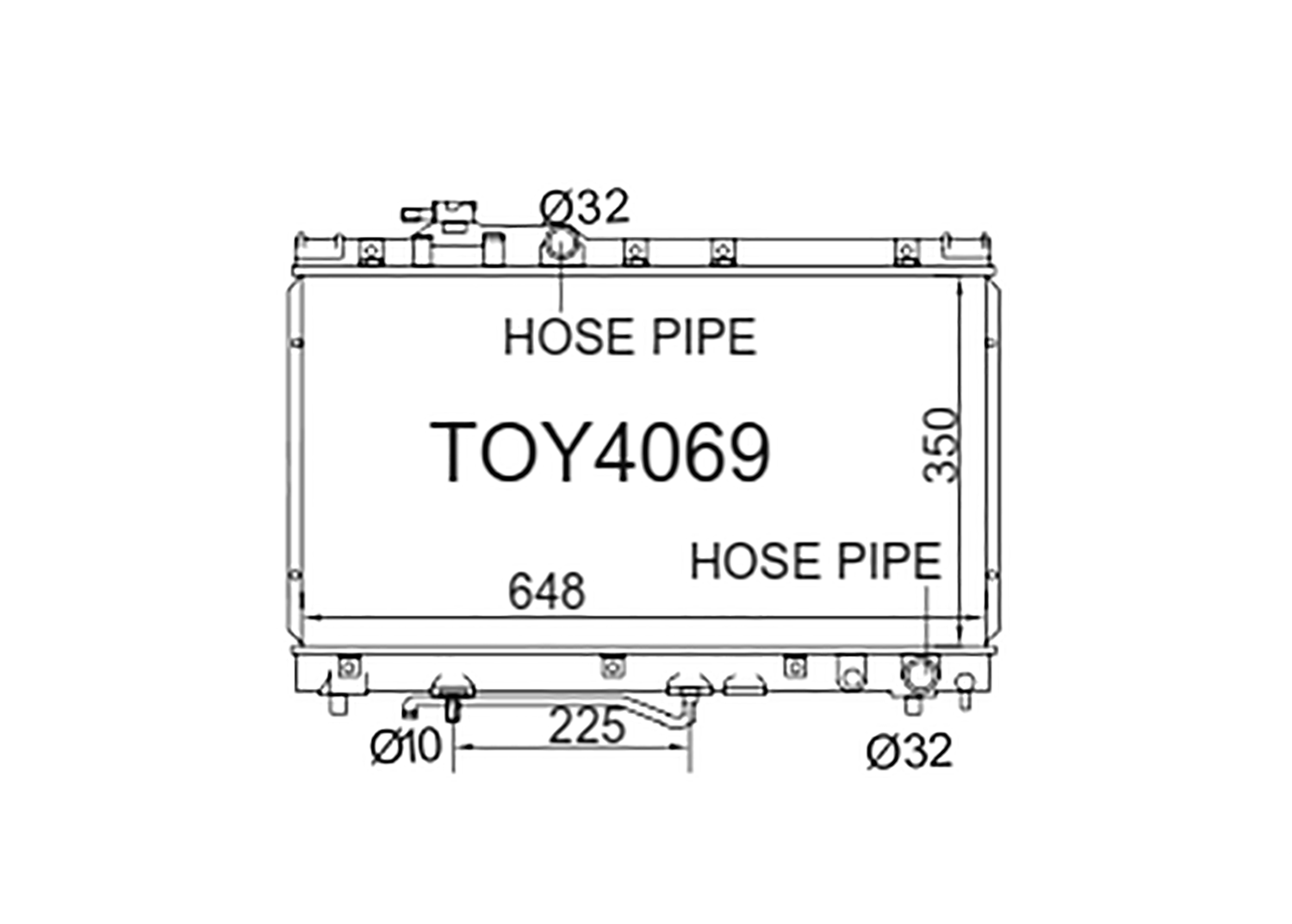 Fenix Cooling Radiator Toyota Celica, Carina ED, Corona EXiV & Curren ST200 1.8L, 2.0L & 2.2L Petrol 1993-1999 SR