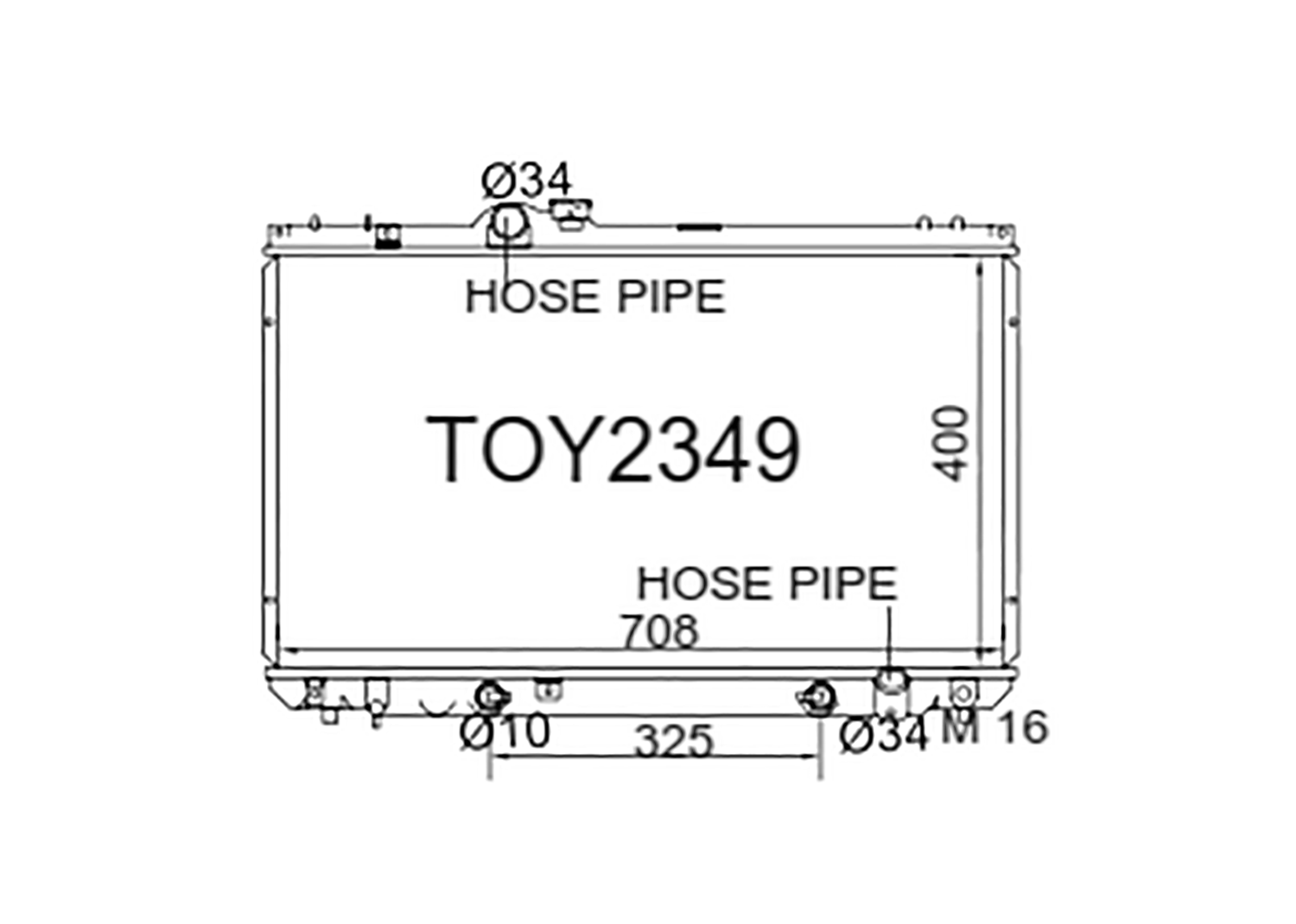 Fenix Cooling Radiator Toyota Chaser, Cresta & Mark II JZX100 2.5L Petrol 1996-2001 [Non-Turbo] SR