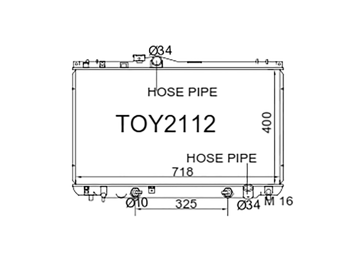 Fenix Cooling Radiator Toyota Chaser, Cresta & Mark II X90 Petrol 1992-1996 [Non-Turbo] SR